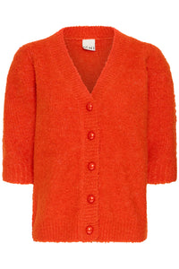 IHLOUCLE CARDIGAN donker oranje