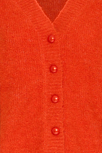 IHLOUCLE CARDIGAN donker oranje