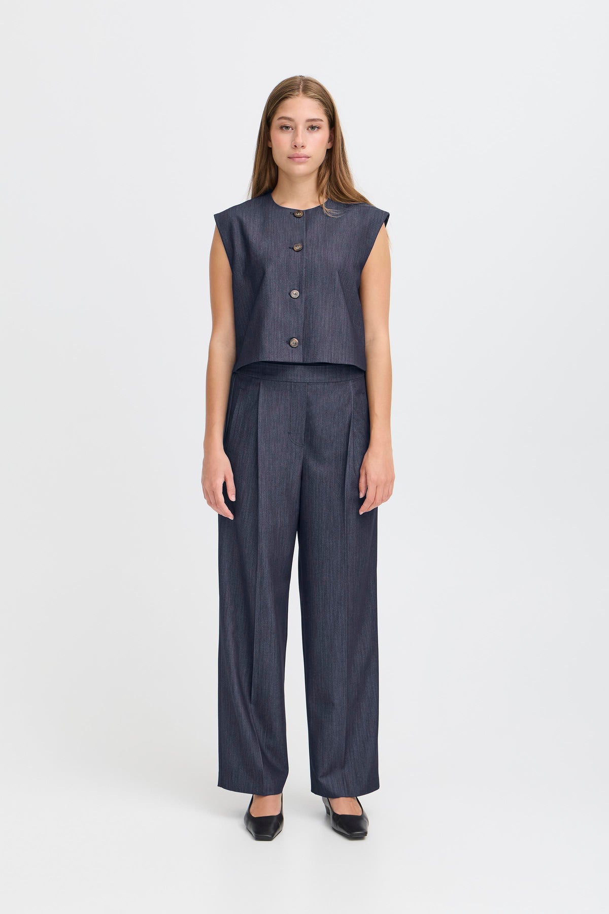 IHJUMI PANT  donker blauw
