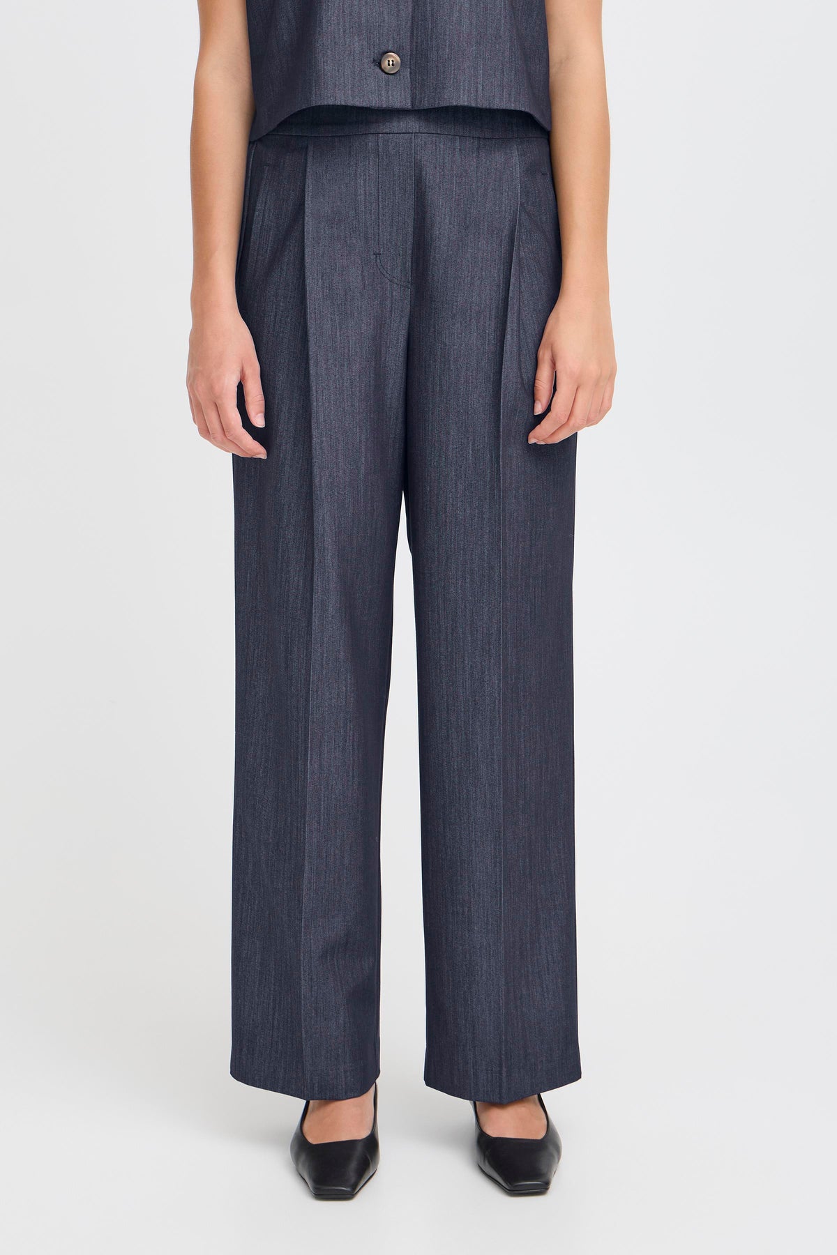 IHJUMI PANT  donker blauw