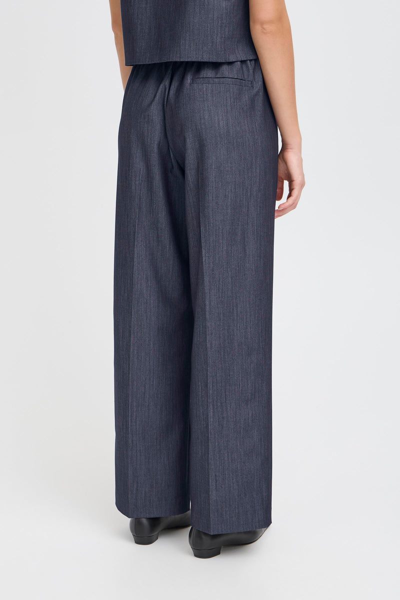IHJUMI PANT  donker blauw