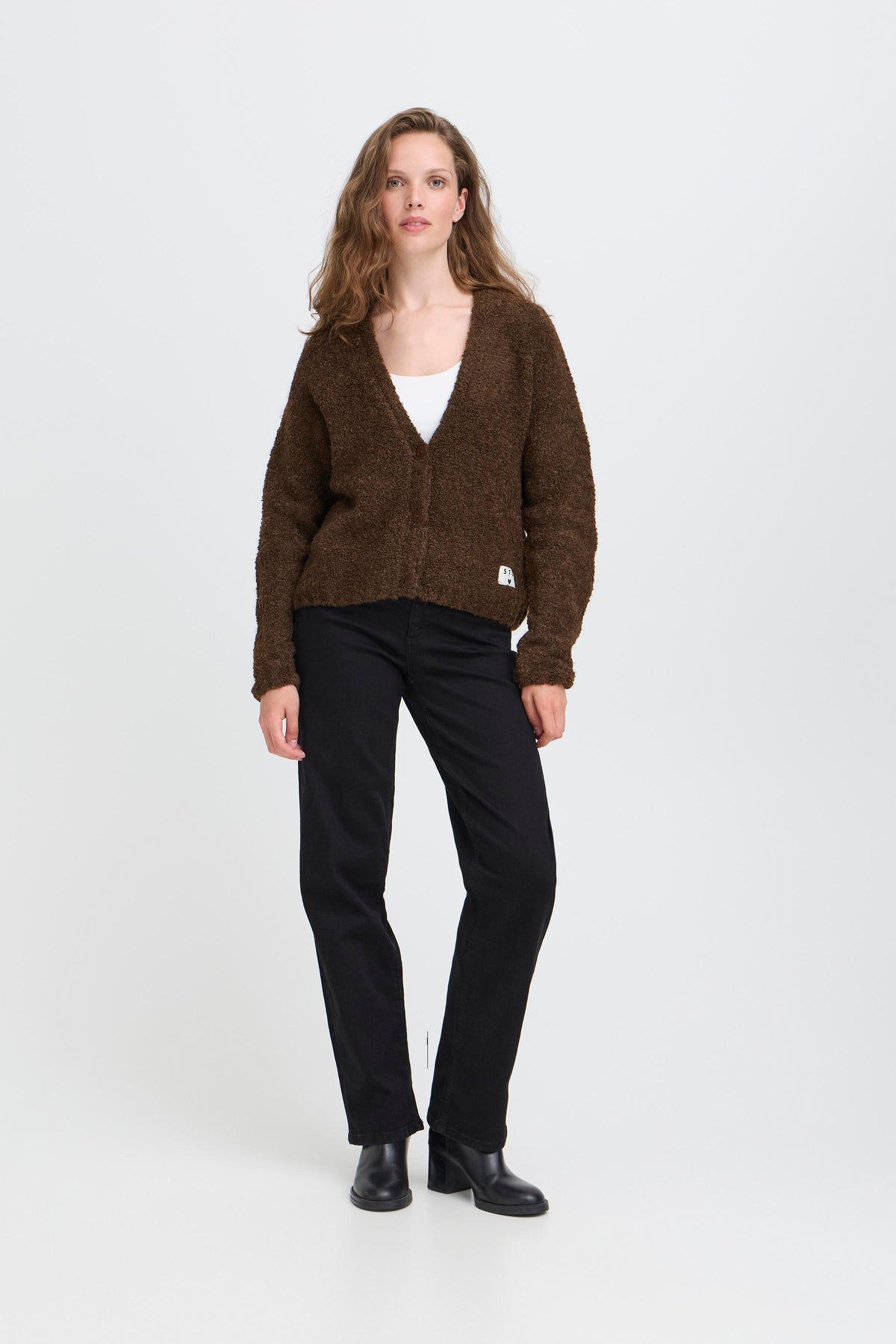 IHBLARISA CARDIGAN  bruin