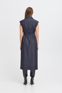 IHJUMI DRESS donker blauw