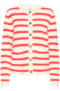 IHBOSTON CARDIGAN wit streep