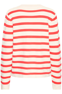 IHBOSTON CARDIGAN wit streep