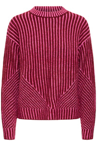 IHKAMARA LS STRIPE roze streep