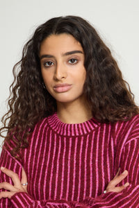 IHKAMARA LS STRIPE roze streep