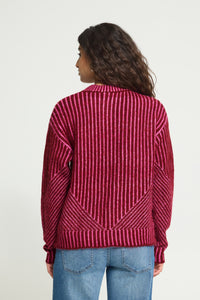 IHKAMARA LS STRIPE roze streep