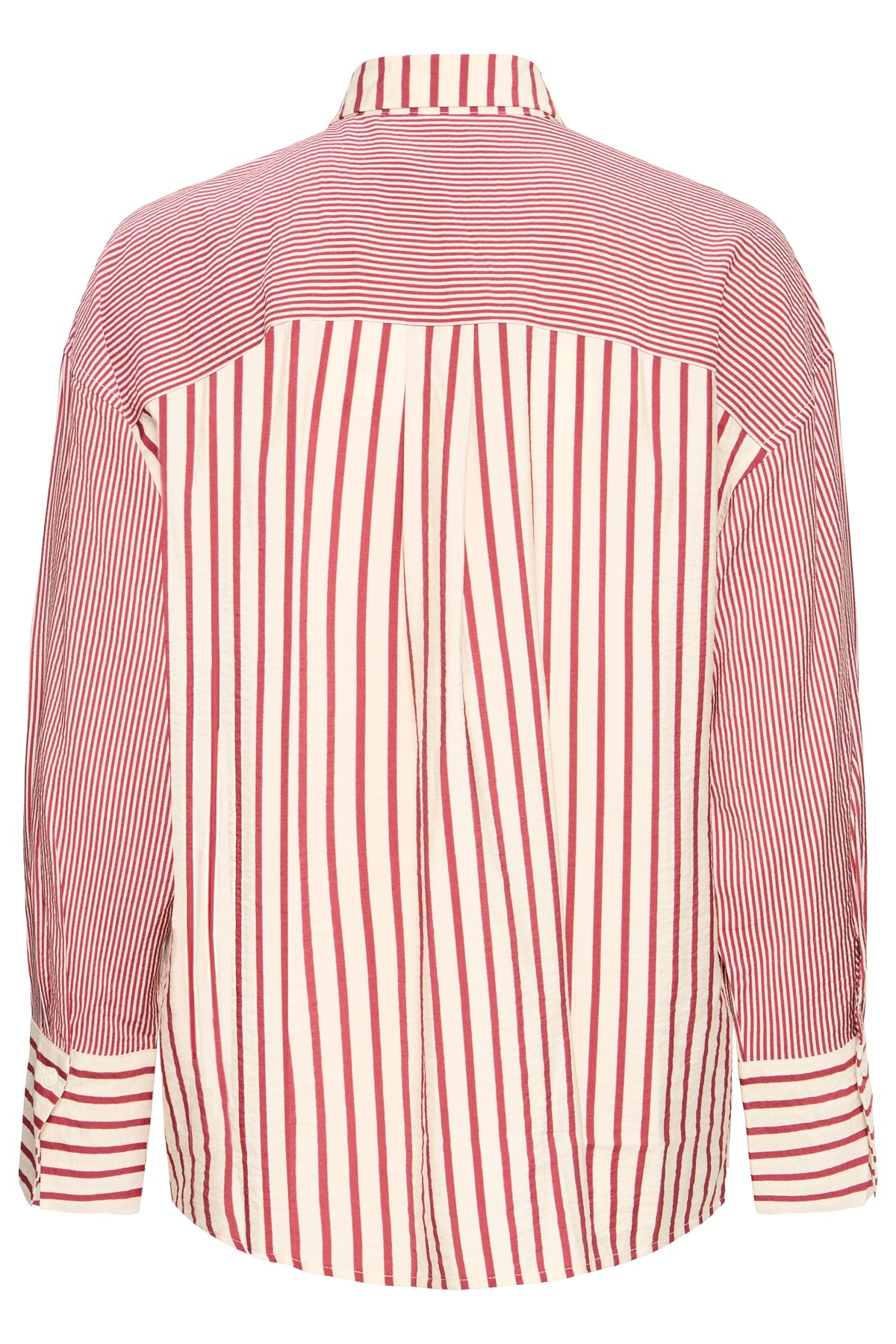 IHLOURI STREEP SHIRT wit/rood