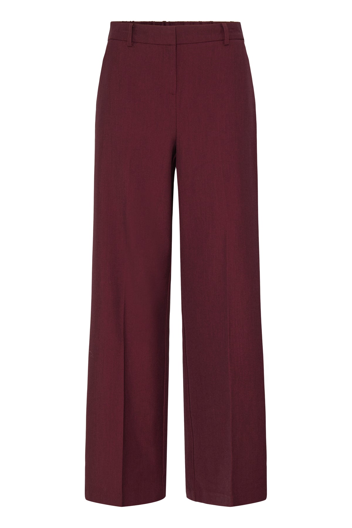BYDANTA WIDE LEG PANTS bordeaux