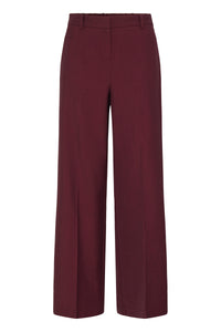 BYDANTA WIDE LEG PANTS bordeaux