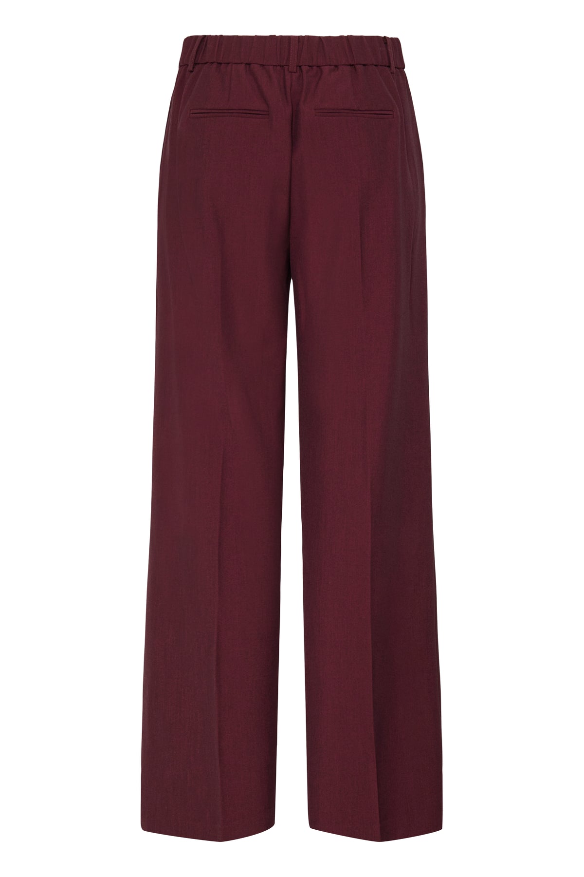 BYDANTA WIDE LEG PANTS bordeaux