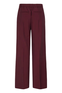 BYDANTA WIDE LEG PANTS bordeaux