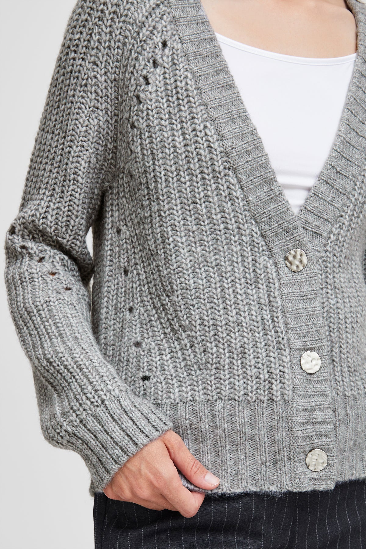 BYOKSANA CARDIGAN grijs