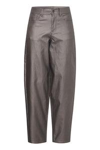 BYKIKO CURVED PANTS antraciet