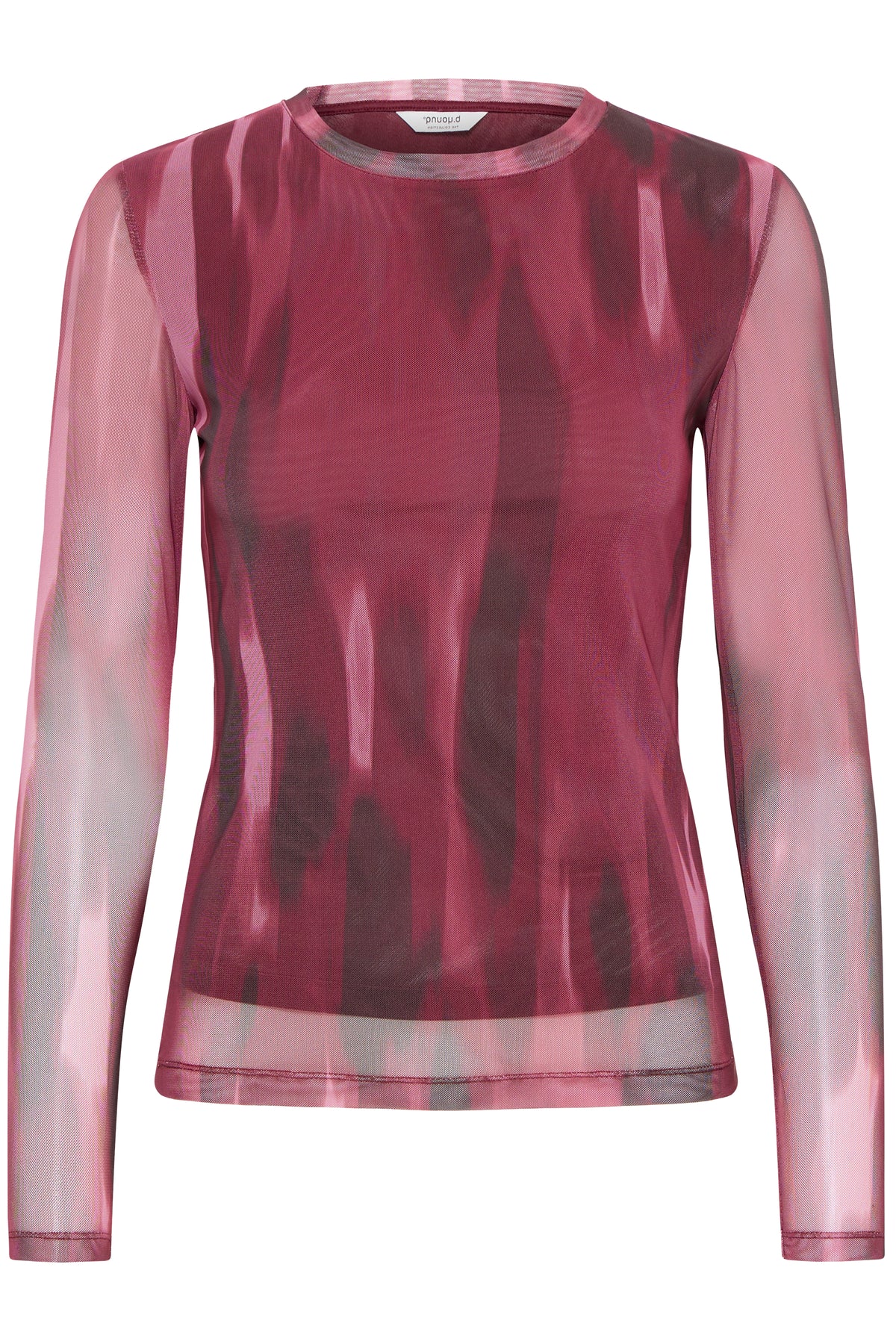 BYPALOMA MESH TOP bordeaux
