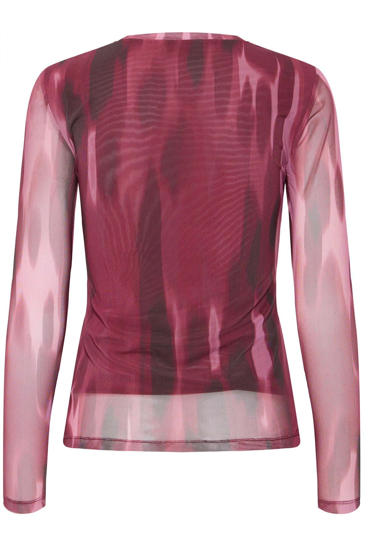 BYPALOMA MESH TOP bordeaux