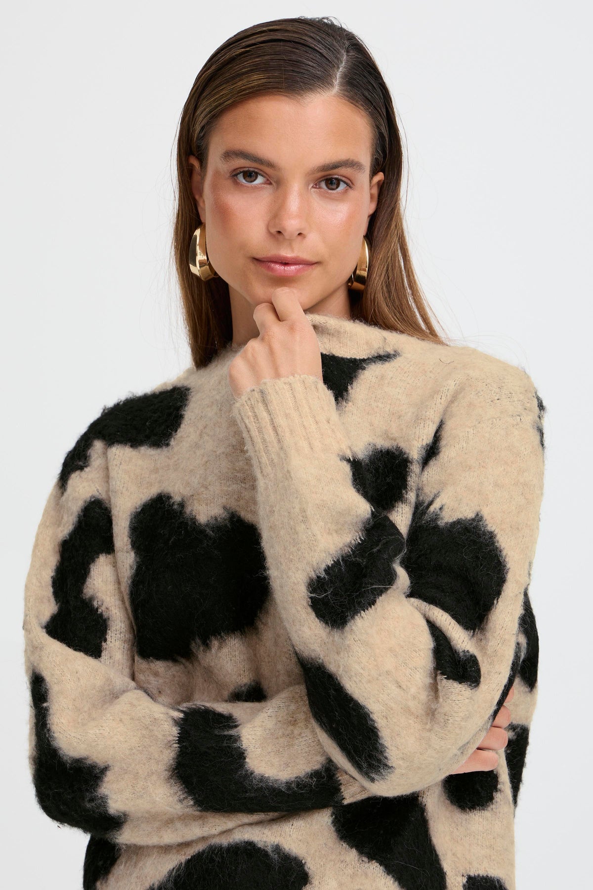 BYMINYAX PULL beige en zwart