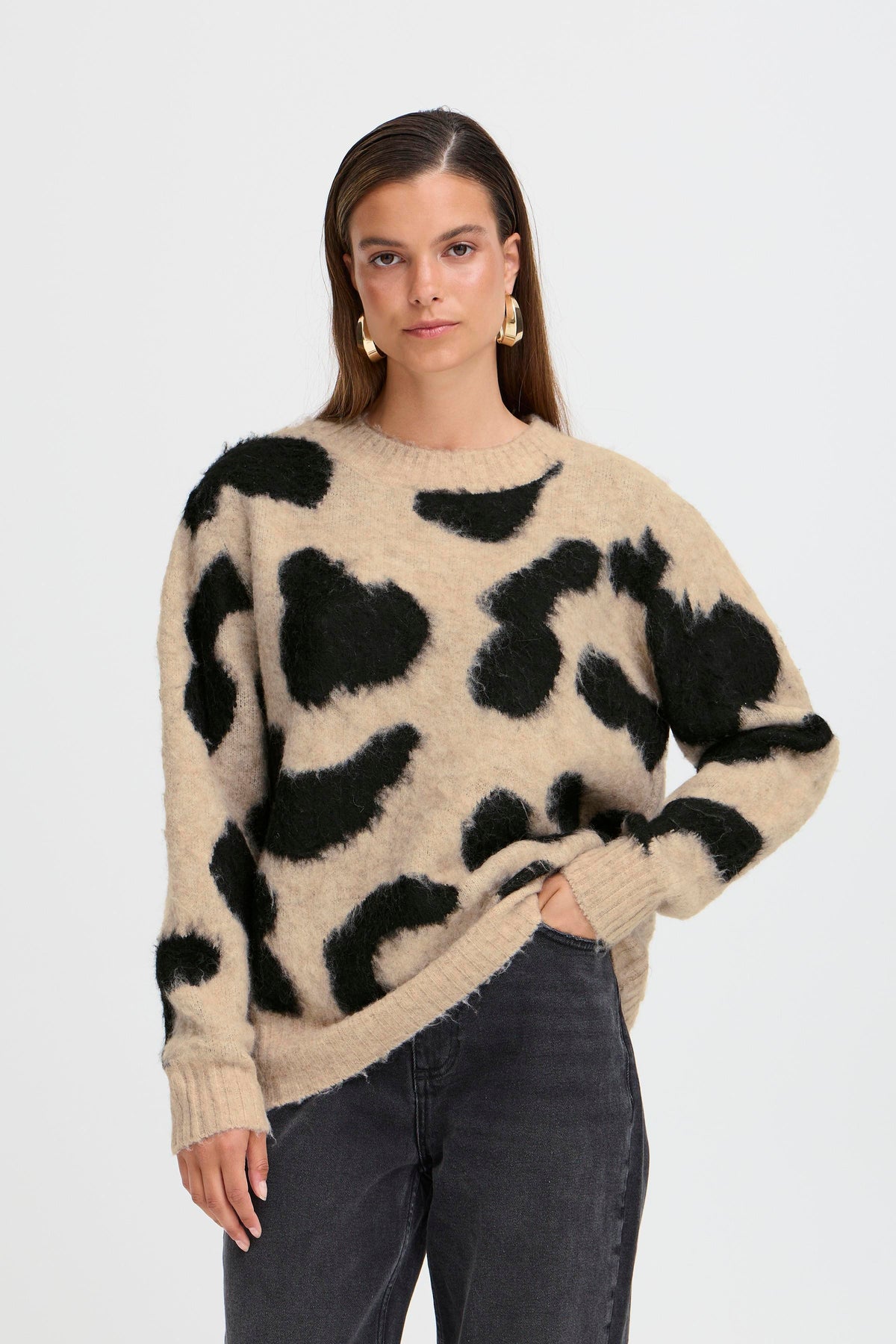 BYMINYAX PULL beige en zwart