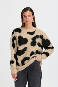 BYMINYAX PULL beige en zwart