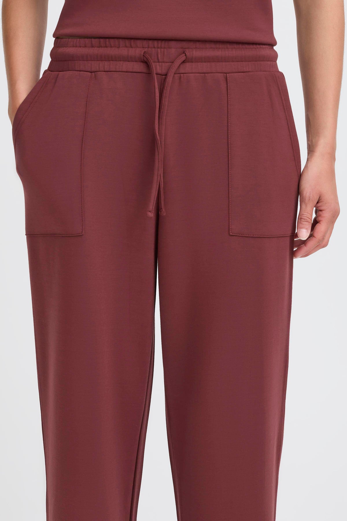 BYPUSTI SWEATPANTS bordeaux