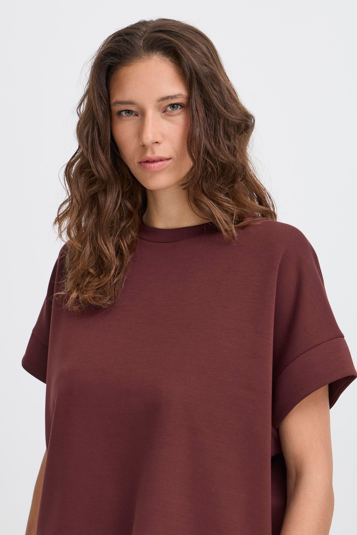 BYPUSTI SHIRT bordeaux