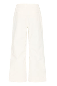 BYDASIK CROPED PANTS ecru
