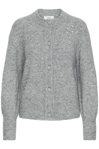 BYOMEA RHINESTONE CARDIGAN grijs