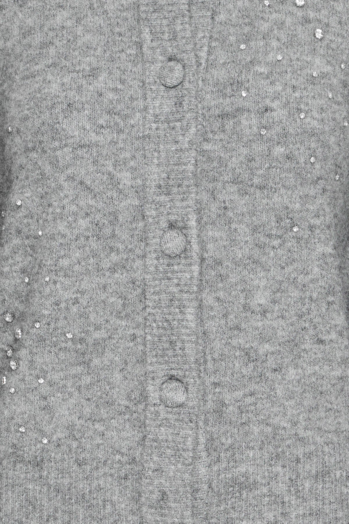 BYOMEA RHINESTONE CARDIGAN grijs