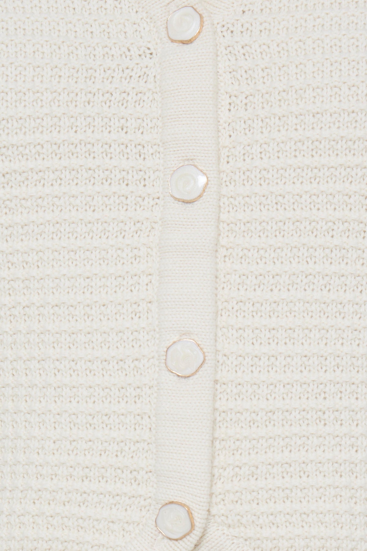 BYMIKALA SHORT WAISTCOAT ecru