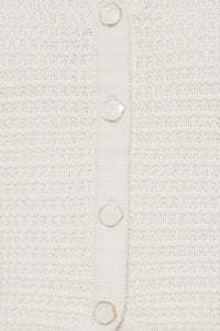 BYMIKALA SHORT WAISTCOAT ecru