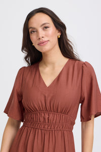 BYIGGY DRESS brick