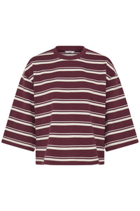 BYPELDA  TSHIRT fig stripe