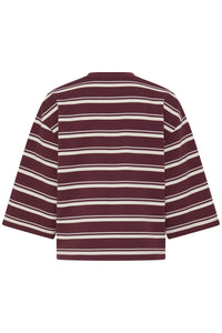 BYPELDA  TSHIRT fig stripe