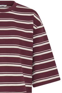 BYPELDA  TSHIRT fig stripe