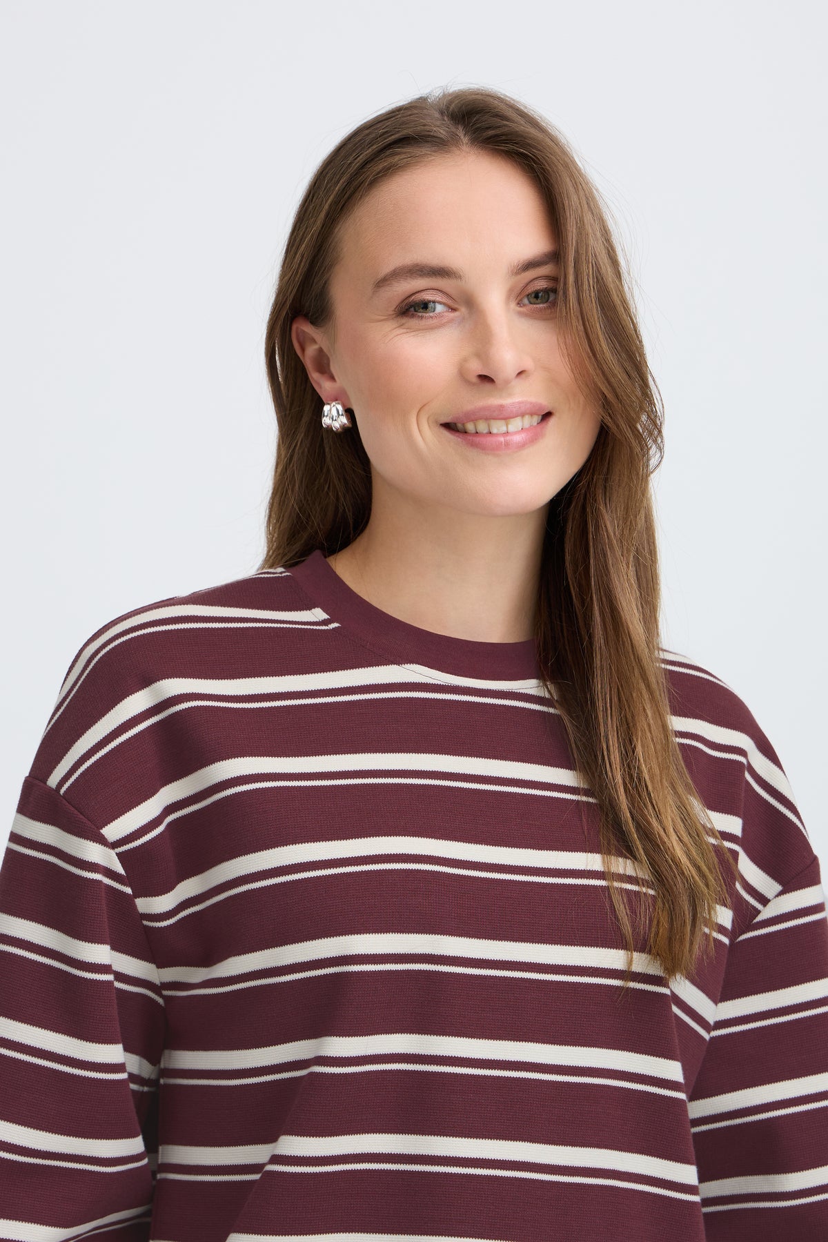 BYPELDA  TSHIRT fig stripe