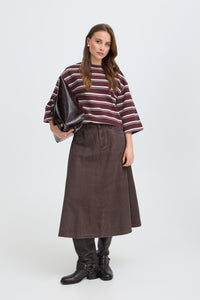 BYPELDA  TSHIRT fig stripe