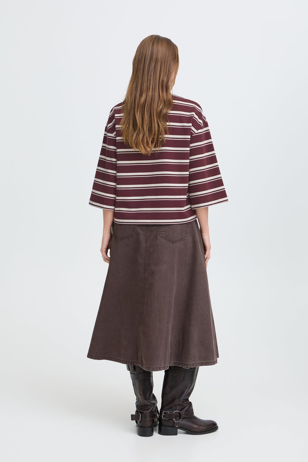 BYPELDA  TSHIRT fig stripe