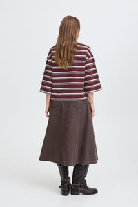 BYPELDA  TSHIRT fig stripe