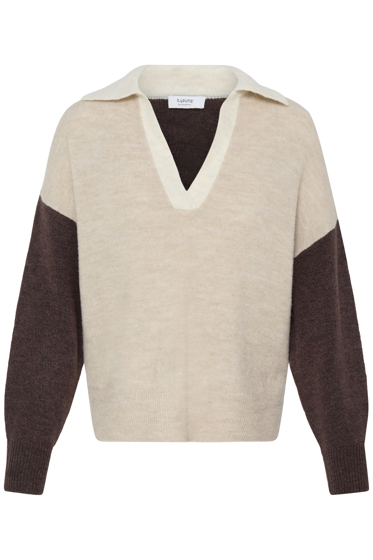 BYMONNA POLO JUMPER beige