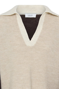 BYMONNA POLO JUMPER beige