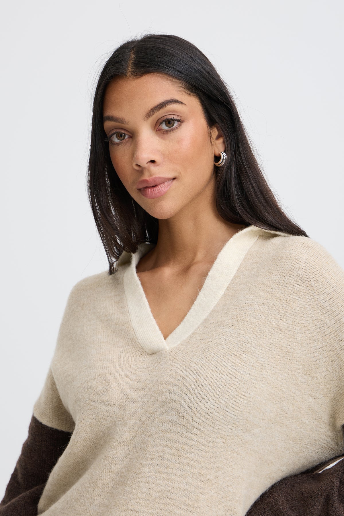 BYMONNA POLO JUMPER beige