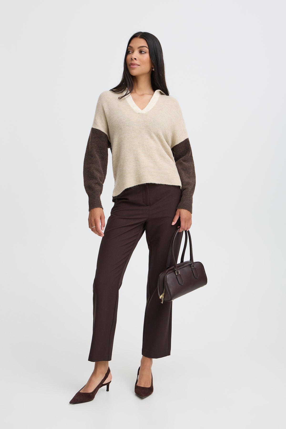BYMONNA POLO JUMPER beige