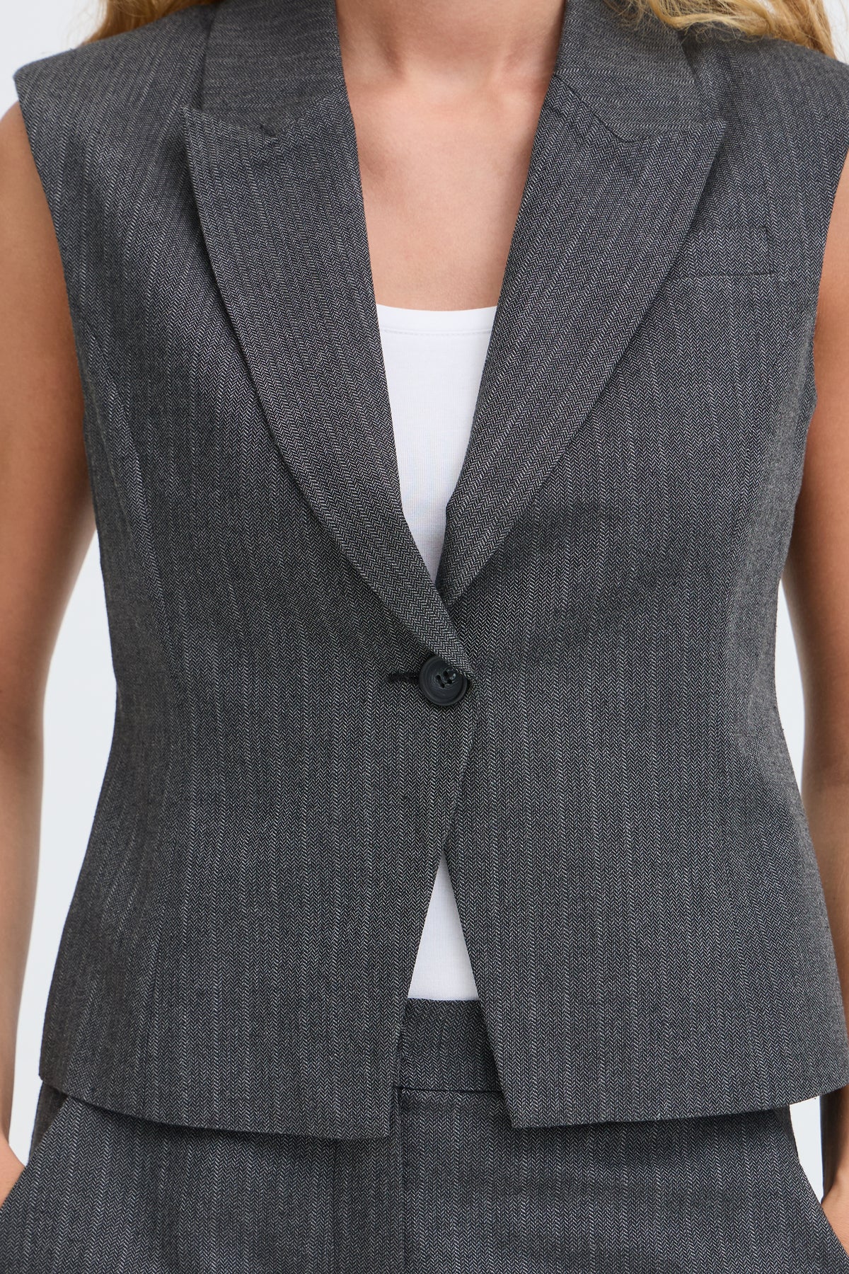 BYELSIE WAISTCOAT grijs