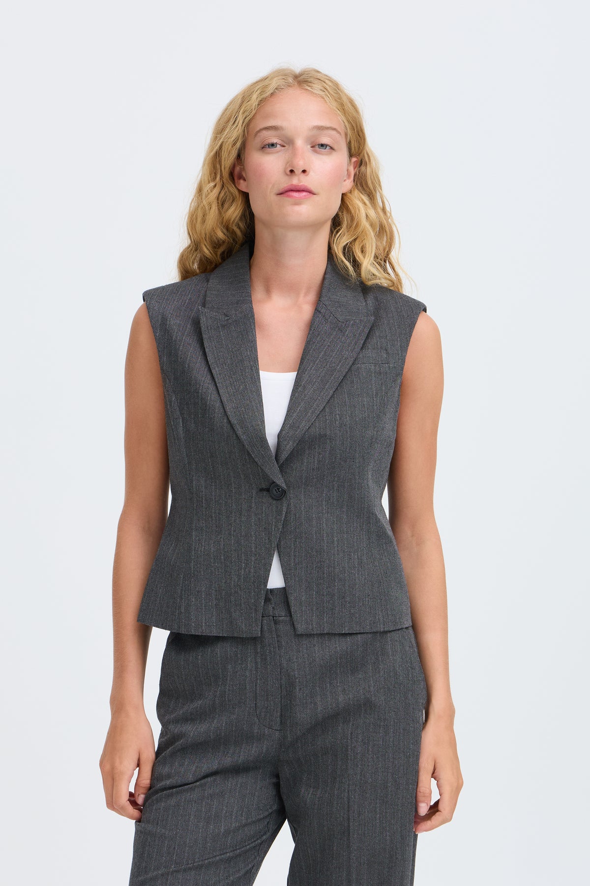 BYELSIE WAISTCOAT grijs