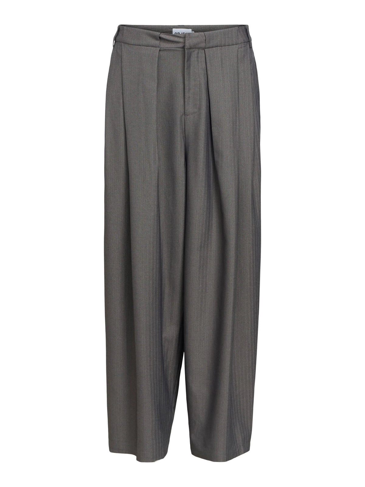 OBJNOAMI LOOSE PANTS grijs