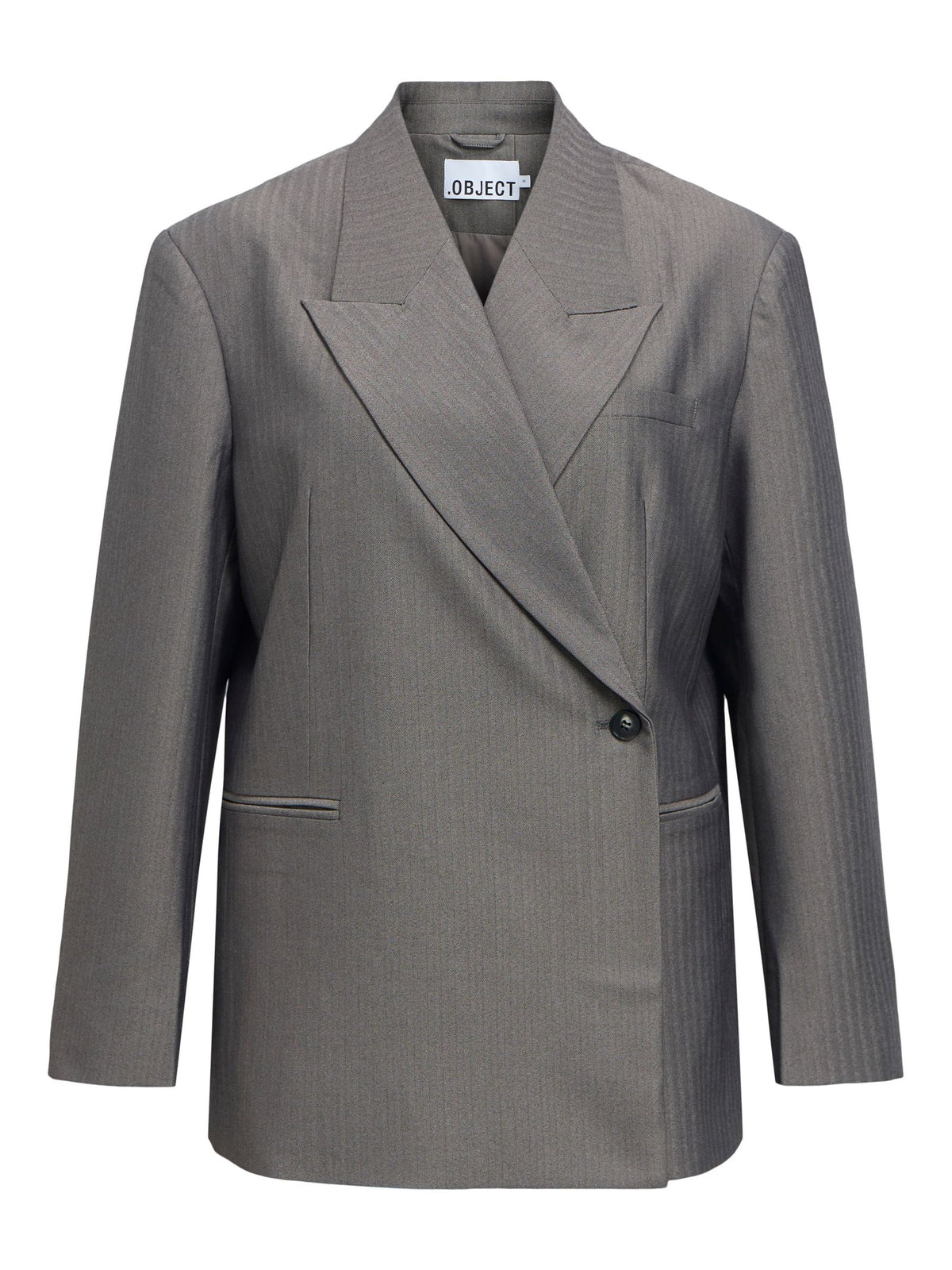 OBJNOAMI WRAP BLAZER grijs