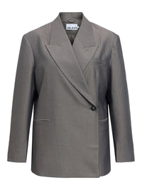 OBJNOAMI WRAP BLAZER grijs