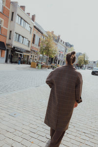 IHEMMALU JACKET bruin/ruit