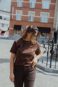 KABROOK HW REG FIT JEANS bruin